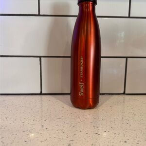 NWT S'well Therma-Starbucks Red Metallic Bottle